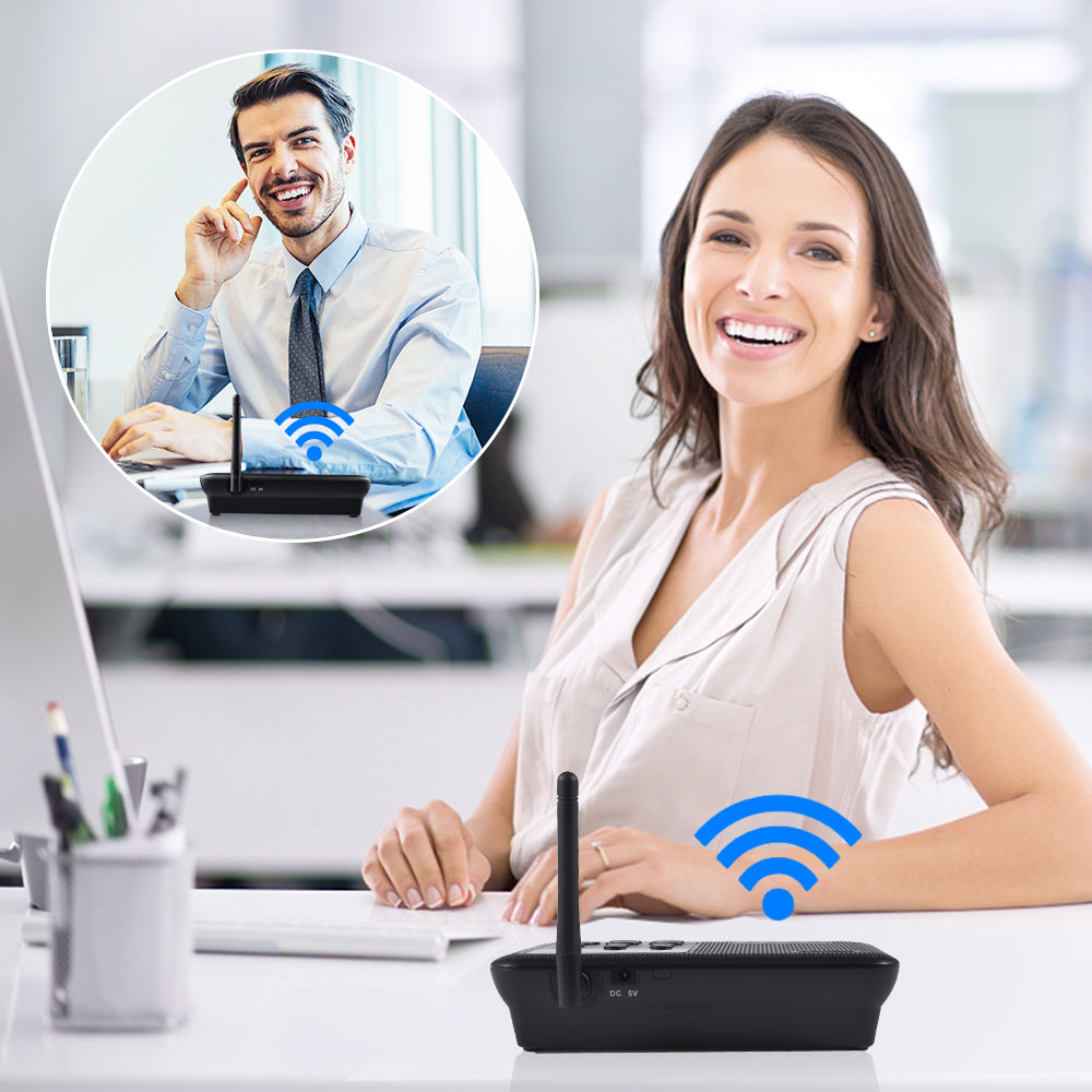 thumbnail image 2 of Wuloo Wireless Intercom System - 3 Pack, 5280ft Range, 10 Channels For Home & Office 2 of 11