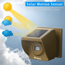 Load image into Gallery viewer, Wuloo Solar Wireless Driveway Alarm (1&amp;4, Brown)