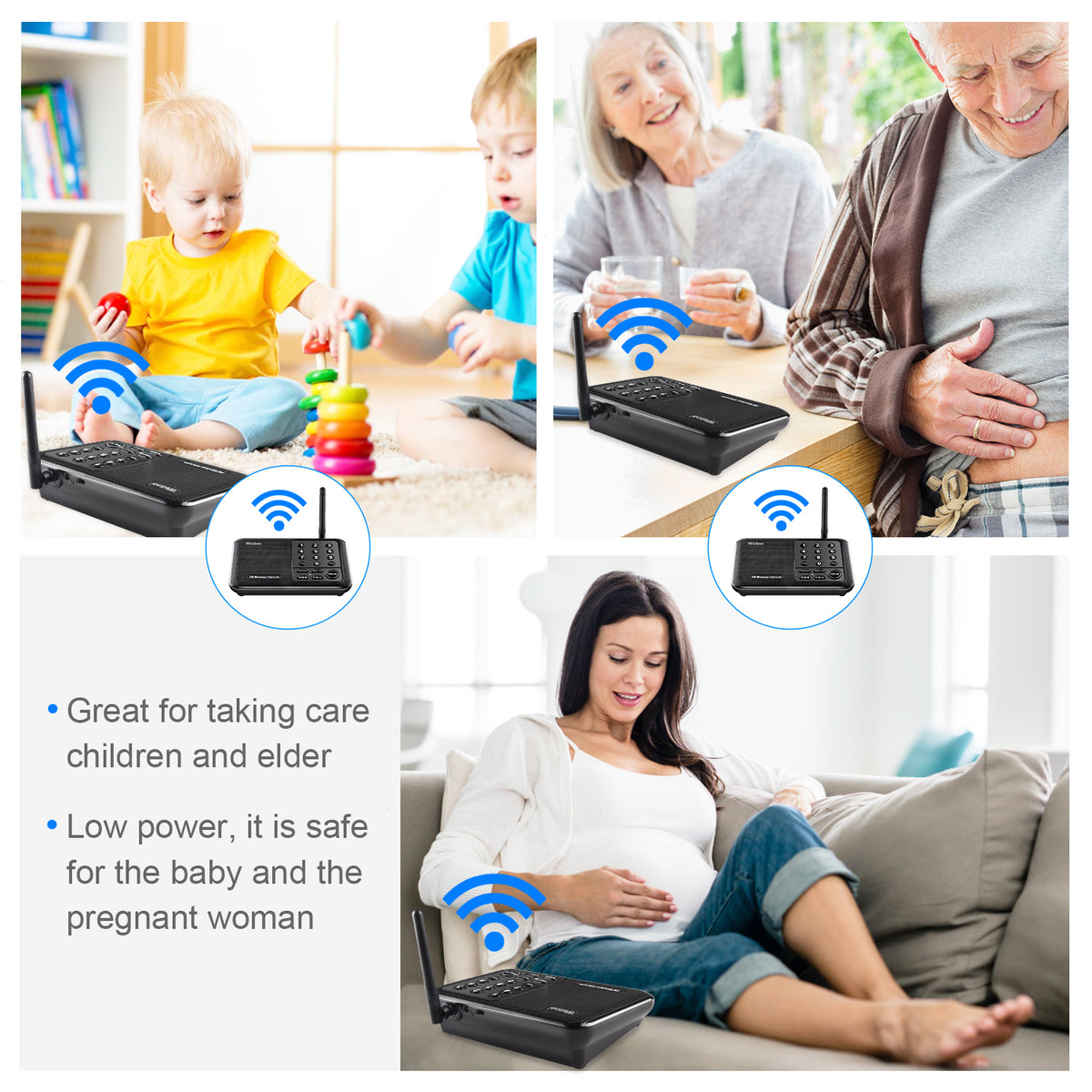 6 Pack Intercoms Wireless for Home Long Range 1 Mile Wireless 並行輸入品 6 Pack Wuloo Intercoms Wireless for Home 5280 Feet Range