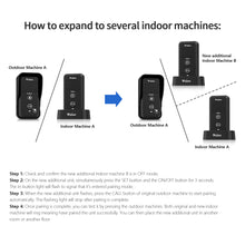 Load image into Gallery viewer, Wuloo Wireless Intercom Doorbell Expandable( Indoor unit only, Black)