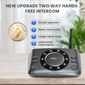 New Version Hands Free 2 way Intercom System S600, New Product Free Trial, US only