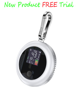 Chtoocy Portable CO2 Monitor Meter Sensor Indoor with Alarm