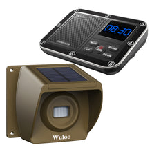 Load image into Gallery viewer, Wuloo Solar Wireless Driveway Alarm (1&amp;1, Brown)