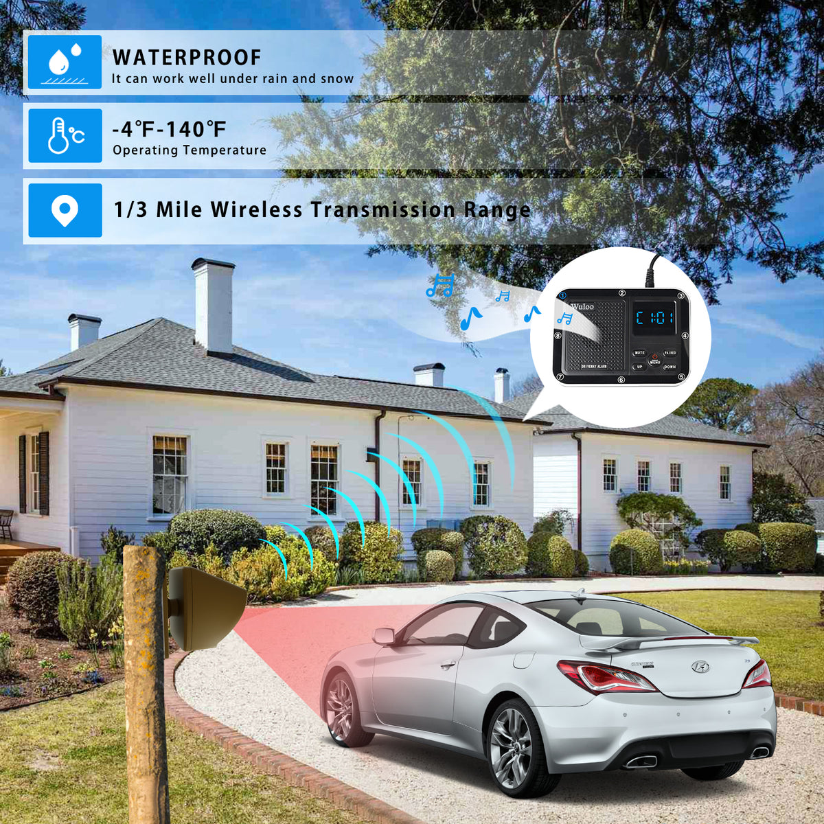 Wuloo Multifunctional Wireless Recever(Receiver only, Black ...