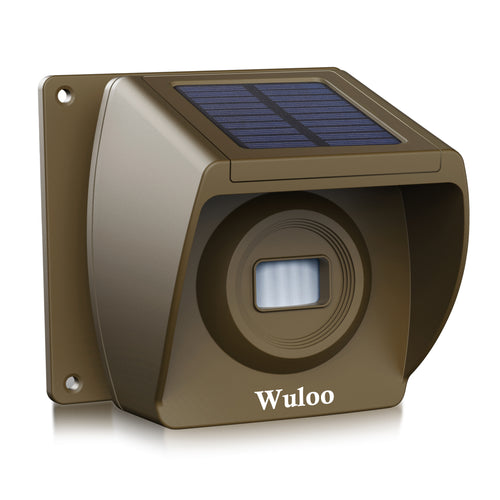 Wuloo Solar Wireless Driveway Alarm Sensor (Sensor only, Brown)