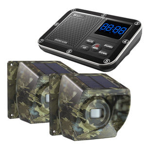 Wuloo Solar Wireless Driveway Alarm (1&2, Camouflage)