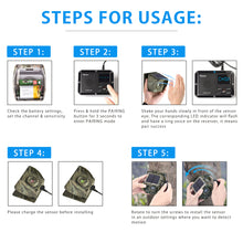 Load image into Gallery viewer, Wuloo Solar Wireless Driveway Alarm (1&amp;4, Camouflage)