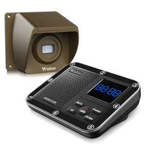 Wuloo Wireless Driveway Alarm (1&1, Brown)