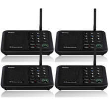 Load image into Gallery viewer, Wuloo Wireless Intercoms System for Home Office WL666 ( 4 packs, Black )