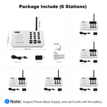 Load image into Gallery viewer, Wuloo Wireless Intercoms System for Home Office WL666 ( 6 packs, White)